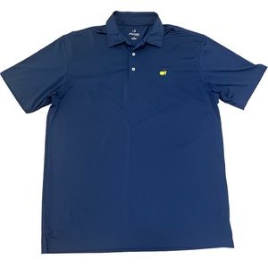 MASTERS TECH - mens XL masters golf shirt - navy blue